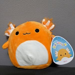 5 inch 2021 orange axolotl squishmallow Nico